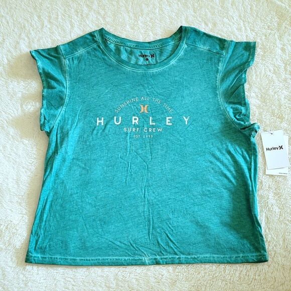 Hurley Tops - Hurley🌊 Flutter🦋 Sleeve Tee👕 - NWT